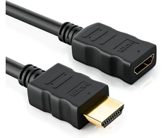Deleycon hdmi prailginimo kabelis 1.4a high speed su ethernet – 3d ready – garso grįžtamojo ryšio kanalas [0,5 m – 5 m] 0,5 meter