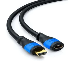 Deleycon Mk1111 Hdmi ilginamasis kabelis 1m - suderinamas su Hdmi 2.0a/b/1.4a - Uhd 4k Hdr 3d 1080p 2160p Arc - juodas-mėlynas