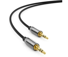 Deleycon Stereo Garso Kabelis 2m, 3.5mm Jack, Nailono Apvalkalas