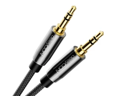 Deleycon Stereo Garso Kabelis 2m, 3.5mm Jack, Nailono Apvalkalas
