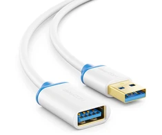 Deleycon Usb 3.0 prailginimo laidas, 2m, baltas/mėlynas