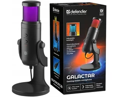 DENON Gamingo kompiuterinis mikrofonas Defender Galactar Gmc 250 usb su led apšvietimu