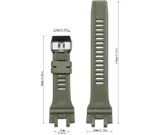 Dervos dirželis, suderinamas su Casio Gba900 Gba-900, vyriškas sportinis dirželis, vandeniui atsparus guminis pakaitinis dirželis, laikrodžių priedai