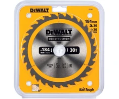 Dewalt dt1942-qz construction pjūklo diskas, geltonas, 184 x 30 mm