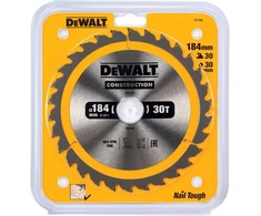 Dewalt dt1942-qz construction pjūklo diskas, geltonas, 184 x 30 mm