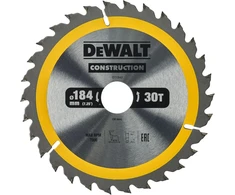Dewalt dt1942-qz construction pjūklo diskas, geltonas, 184 x 30 mm