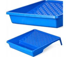 Didelė dažų vonelė maxi 32x35cm dažams voleliui padėklas big mėlyna