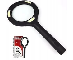 Didelė didinamoji stiklas su Led pašvietimu, 3x didinimas, 80mm