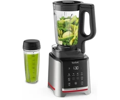 Didelio greičio blenderis Tefal Infinymix Bl91hd31, 5 automatinės programos + rankinis nustatymas, 2,6 l tritan konteineris, komplekte 600 ml kelioninis puodelis / trintuvas / receptų knygelė, sidabrinis