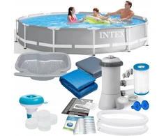 DIDELIS ŠEIMOS BASEINAS SODE SU KARKASU INTEX 366x76 MEGA RINKINYS + DOVANA