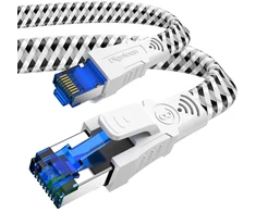 Digoloan ethernet cat 8 lan tinklo kabelis rj45 2m plokščias nailoninis interneto kabelis 40 gbps 2000 mhz didelio greičio ekranuotas gigabitinis pataisos kabelis