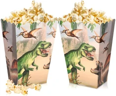 Dinozaurų spragėsių dėžutės, dovanų maišeliai, džiunglių saldainiai, dovanų maišeliai „wild One Rex Three Dino“ kūdikio sutiktuvių gimtadienio vakarėlio dovanėlės, 12 vnt.