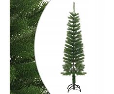 Dirbtinė, plona kalėdinė eglutė su stovu, 150 cm, Pe