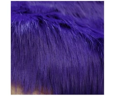 Dirbtinio kailio audinys ilgo plauko Dakota, 0,1 m, violetinis