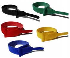 Diržai su lipduku Self Straps 20x150 mm - spalvų mišinys (10 vnt.)