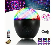 Disco kamuolys, disco lemputės 16 spalvų valdomos muzika disco šviesa bluetooth