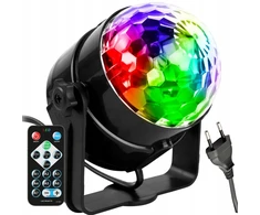 Diskotekos projektorius veidrodinis rutulys rgb lazerinis atšvaitas su nuotoliniu valdymu