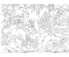 Disney 48045 dėlionė Df Plus Jungle Book, dydis - 50 x 35 cm, 108 detalės, įvairiaspalvė, viena
