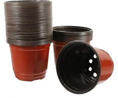 Doitool plastikiniai vazonai, 12 cm, 50 vnt. minkštų daiginimo vazonų pakuotė, vazonas, plastikas, apvalūs vazonai, vazonai auginimui ir sėjai, sėklų daigyklos padėklas daigams ir augininiams