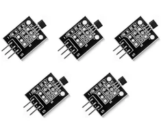 Dollatek 5 vnt. Hall'o efekto Ky-003 magnetinio jutiklio modulis Dc 5v, skirtas Arduino Pic Avr išmaniesiems automobiliams