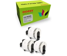 Doree Dk-44205 62mm x 30.48m etikečių juosta Ql-800 Ql-800 Ql-800 Ql-800 Ql-710w, skirta Brother P-touch Ql-1110nwb Ql-1100 Ql-1050 Ql-500 Ql-500bw Ql-570 Ql-580 Ql-700 Ql-710w L-810w Ql-820nwb