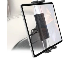 Dosvsi planšetinio kompiuterio laikiklis galvos atlošui, skirtas tesla modelis 3/y, anti shake tesla galinės sėdynės ipad laikiklis su 360° reguliuojamu, tesla galinės sėdynės spaustukas, skirtas ipad pro 12.9 air mini, tab, su flod, fire hd, 4-13 colių įren