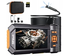 Dpduct Inspekcinė kamera 10m Dualinė 5 colių ekranas 1080p Ip67 32gb Led