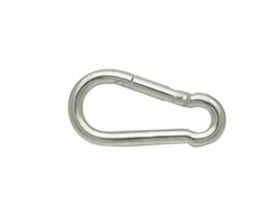 Dq Pp Karabinas su spyruokle, 12mm, 140mm, 330kg Wll, cinkuotas