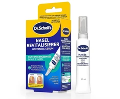 Dr. Scholl's Nail Revitaliser 10ml matomi rezultatai vos per 2 dienas: šviesina, lygina, drėkina, pagerina nagų ir kojų nagų, pažeistų nagų grybelio, išvaizdą