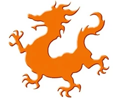 Drago Dūrio perforatorius "drakonas", 25.4 mm, Oranžinis
