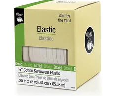 Dritz medvilninė elastinė juosta maudymosi kostiumėliams 1/4 colio x 75 jardų - natūrali