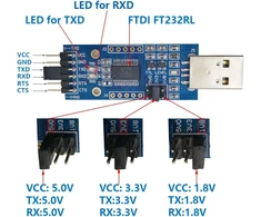 Dsd Tech Sh-u09c2 Usb-ttl adapteris su Ftdi Ft232rl