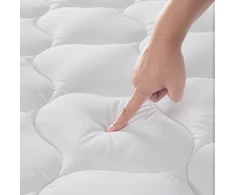 Lova Duanduan Antklodės užvalkalas 140 x 200 cm, minkštas užvalkalas, antklodės užvalkalas su giliomis kišenėmis, skalbiamas skalbimo mašinoje, baltas