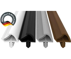 Durų sandariklis nuo išsiplėtimo, sriegis 3 mm griovelio plotis, 7 mm griovelio gylis, 12 mm užlenkimo plotis