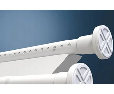 Dušo strypas Meisenberg 160-210 cm baltas