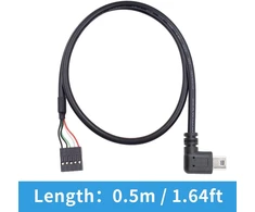 Duttek Mini Usb į Usb jungties dupont kabelis, mini Usb kištukas į 9 kontaktų Usb jungties lizdą, Pcb, pagrindinė plokštė, dupont Usb prailginimo kabelis, 2 vnt.