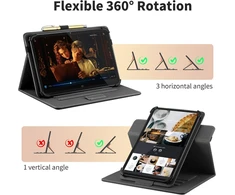 Easyacc universalus dėklas, skirtas honor pad x8a /blackview tab90 tab60 wifi/sgin planšetiniam kompiuteriui/cheerjoy planšetiniam kompiuteriui/colorroom planšetiniam kompiuteriui, 360 laipsnių besisukantis dėklas 10-11 colių planšetiniam kompiuteriui, pi