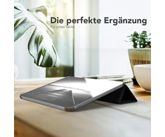 Eazy Case - apsauginis dėklas, skirtas Ipad 10-os kartos 2022 dėklui 10,9 colio išmanusis viršelis planšetinio kompiuterio dėklas išmanusis dėklas stovas atverčiamas dėklas su stovo funkcija miego režimo funkcija dirbtinės odos dėklas juodas