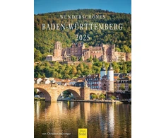 Edition Seidel Premium kalendorius Beautiful Baden-württemberg 2025 formatas Din A3 sieninis kalendorius Vokietija Heidelbergas Juodasis miškas Konstanco ežeras Dunojus Christian Müringer