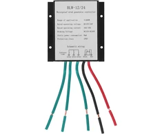 Ejoyous vėjo jėgainės generatoriaus valdiklis, 12 V/24 V, 400 W, automatinis įkrovimo valdiklis, atsparus vandeniui Ip67, juodas, Blw-12/24