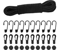 Elastinis lynas 4 mm x 15 m su kabliais ir rutuliukais