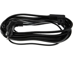 Electraline 95515 maitinimo laidas audio, video, radijo, Sonos Play, kampinis, euro kištukas į dvigubą C7 lizdą, 5 m, juodas, 5 m