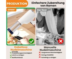 Elektrinis rankinis makaronų presas (mėlynas)