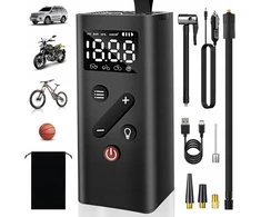 Elektrinis siurblys 5000mah 150 psi kompresorius lcd automobiliui, dviračiui ir čiužiniui
