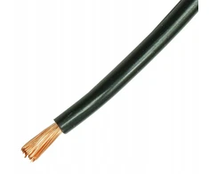 Elektrokabel Juodas instaliacinis kabelis Lgy 1x10mm², 750v, 1m