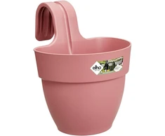 Elho Vibia Campana Easy Hanger S 21 vazonas balkonui ir laukui, skersmuo 20,5 x aukštis 26,5 cm, rožinis / pudros rožinis