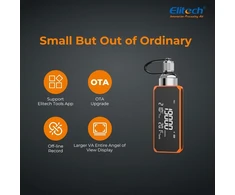 Elitech Vgw-mini Hvac vakuumetras, didelio tikslumo skaitmeninis vakuumo matuoklis su alyvos filtro apsauga, palaiko kelis vienetų rodmenis, idealus oro kondicionavimo ir vėsinimo sistemoms