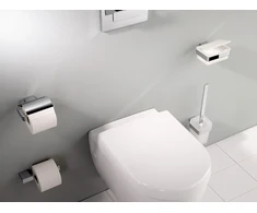 Emco drėgno popieriaus laikiklis, plastikinis, juodas, normalus