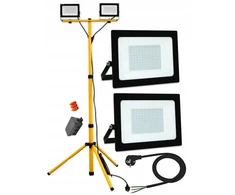 Emos Led prožektorius halogeninis 2x 50w + stovas ir laidas