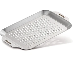 Enders® #8804 nerūdijančio plieno grilio padėklas, skirtas gležnam maistui, pavyzdžiui, žuviai ar švelniai mėsai, Bbq priedai, plotis 32 x gylis 19 x aukštis 1,5 cm